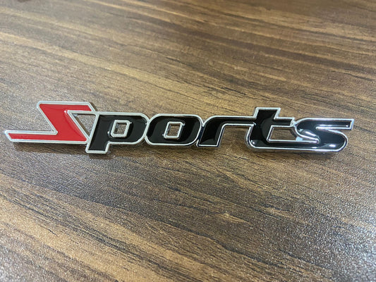 3D Sports Car Grille Badge Emblem Front Grilles Metal Sticker Decals for Cars Truck Universal