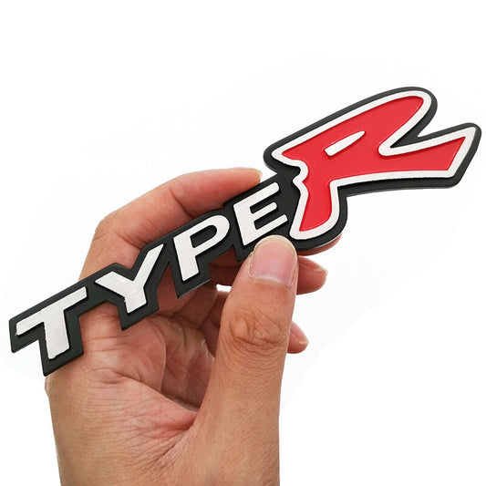 3D Metal Car Sticker Auto Badge Emblem Decal For Honda CIVIC Type R Logo FD2 FD FA 5 Mugen TypeR Racing Car Styling Accessories