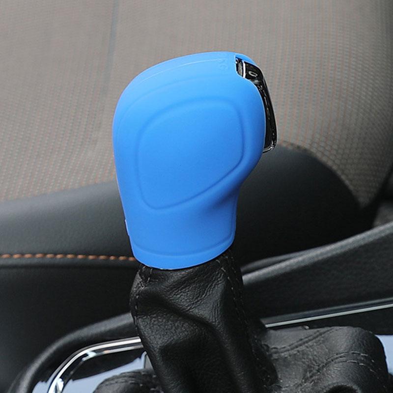 CarOxygen Universal Elastic Silicone Car Automatic Gear Shift Knob Cover Car Protector (Blue)