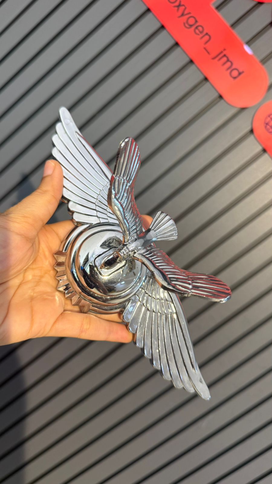 Car Front Hood Bonnet Emblem Ornament Wing Style Suit for All The Vehicles