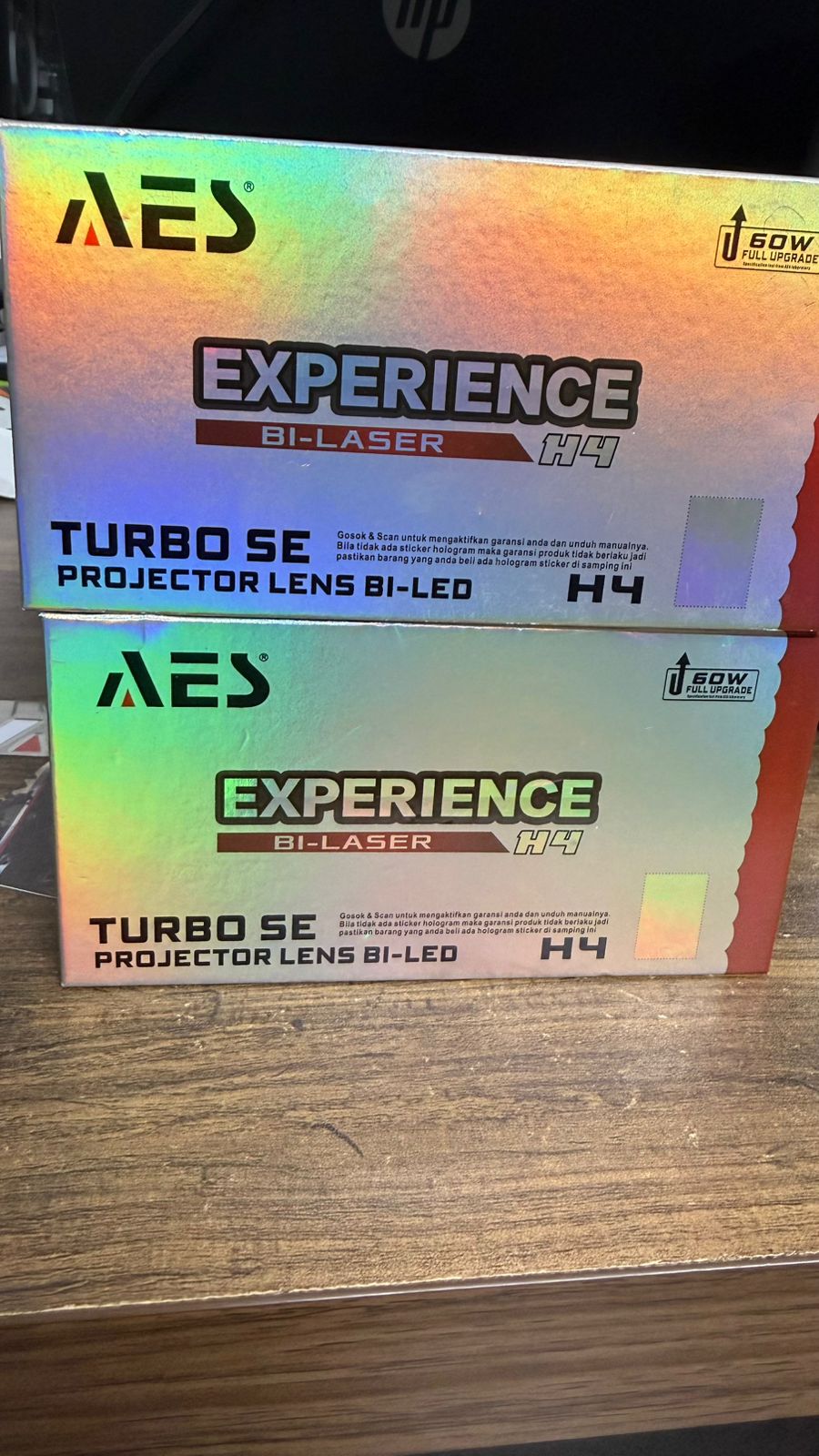 AES Experience Bi-Laser H4 Turbo SE Projector Lens (1 Pcs )  Bi-LED Headlight | 60W Full Upgrade | High Brightness Car/Motorcycle Light