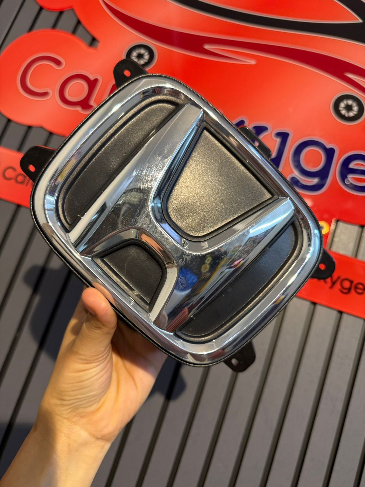 Premium Honda Car Front Grill Chrome Emblem Logo Light