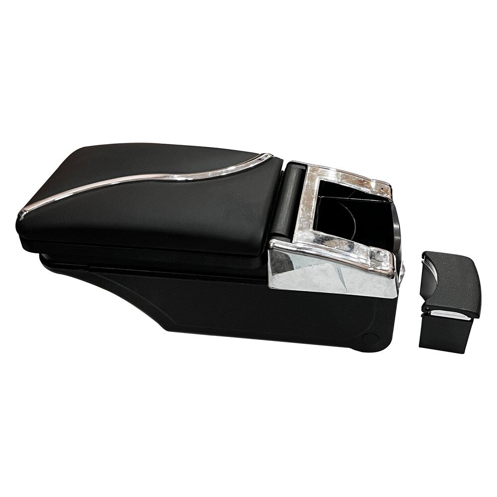 Leather Car Armrest Console Box Car Armrest  (Universal For Car, Universal For Car)