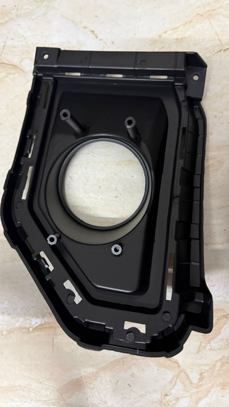 Front Fog Lamp Cover / Bezel Set Compatible with Hyundai Alcazar 2024 Onwards | OEM Fit Fog Light Housing Frame | Left & Right Pair | Matte Black