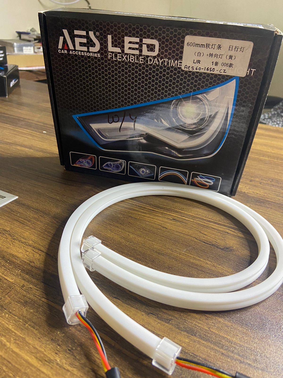 AES Led Flexible DRL Led Strip 60cm Running Light Universal Led Strip ...