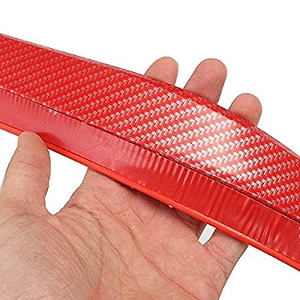 Car Front Bumper Protector, Universal Car Bumper Lip Carbon Fiber Spoiler 2.5M Bumper Sticker Lip Strong Sticky Car Skirt Protector, For Cars Trucks SUV DIY Decoration