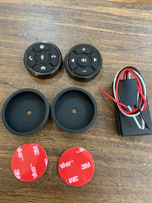 Universal Stereo Steering Buttons/Steering Mounted Audio Controls for Tata, Hyundai, Suzuki and Mahindra Cars
