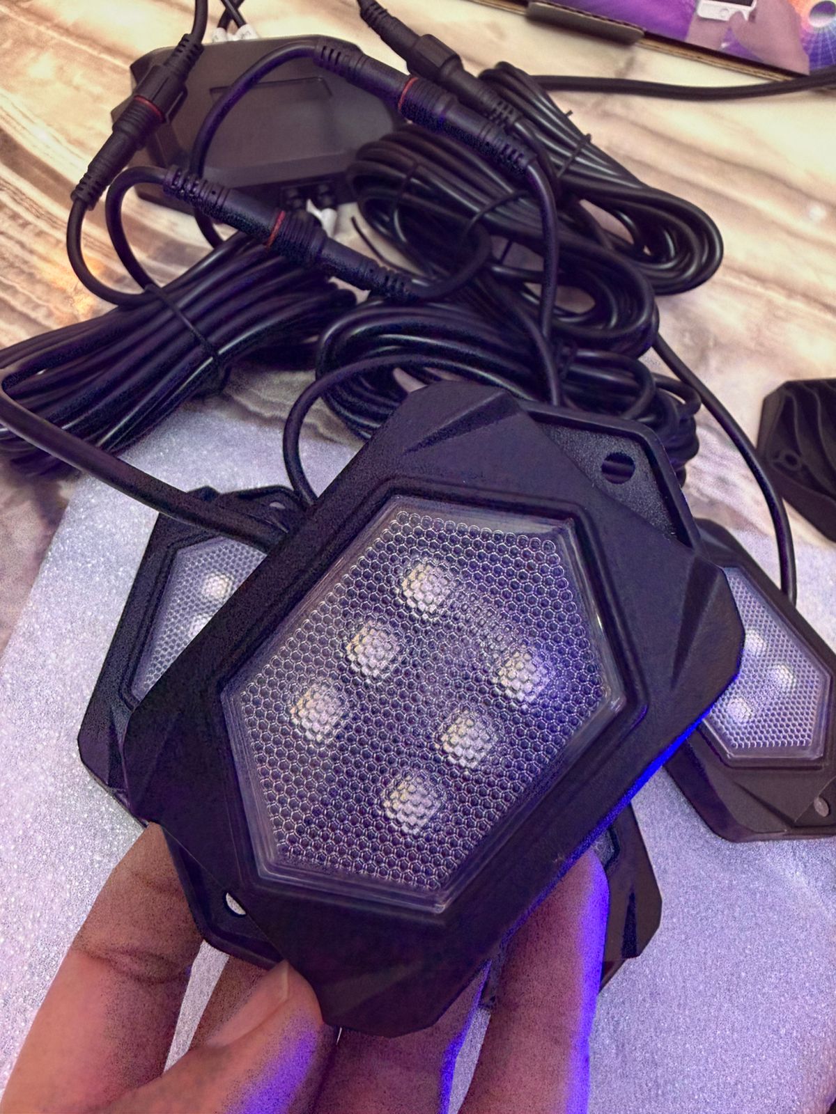 RGBW LED Rock Light Kit (High Power) – 8 Pods Underbody Wheel Well Lights, App & Remote Control, Multicolor Offroad Lighting Kit for Jeep, SUV, Truck, ATV, UTV