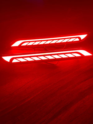Rear Bumper Reflector Led Compatible for Innova Hycross set of 2 with Matrix Indicator
