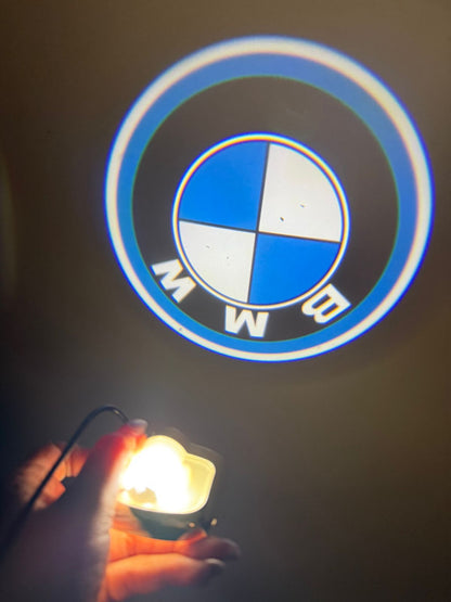 BMW Car Door Logo Projector Light â€“ LED Ghost Shadow Welcome Light Compatible with BMW Models | Plug & Play Courtesy Light | HD Projection, Easy Installation (1 Pair)
