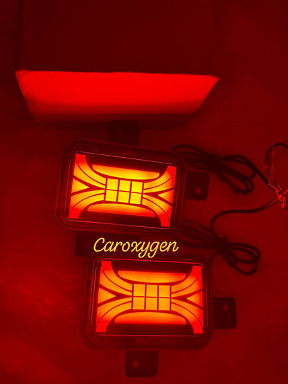 REAR REFLECTOR MAHINDRA THAR 2020 MATRIX 3 FUNCTION (MODEL:- 2020) WITH 4 WIRING Car Reflector Light  (Red)