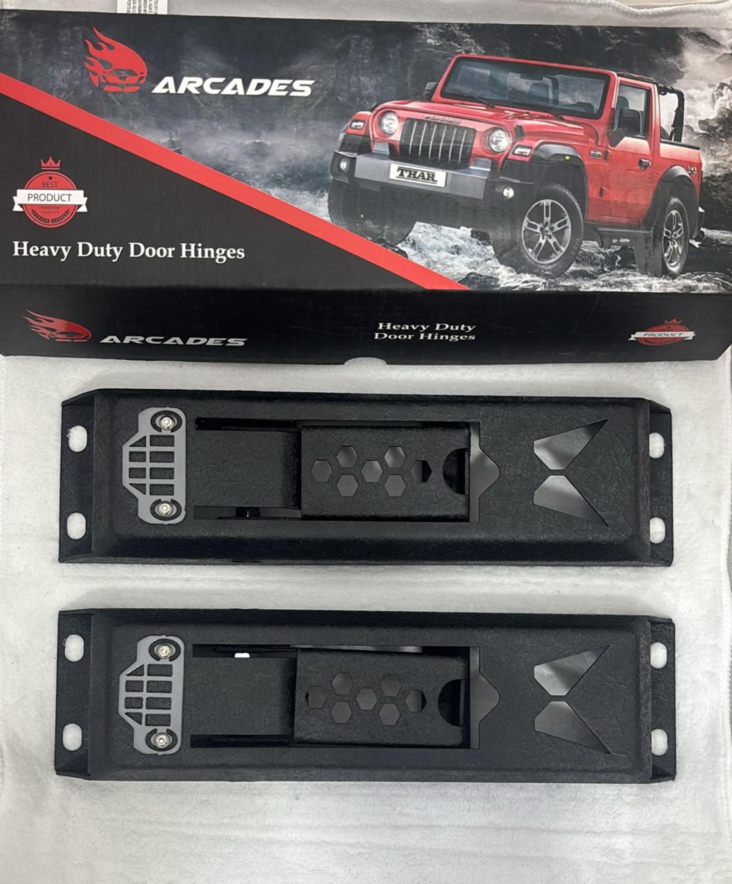 Caroxygen Door Hinges for Mahindra Thar | Premium Metal Door Hinge Thar Set of 2| Rugged Off-Road Styling Accessories |