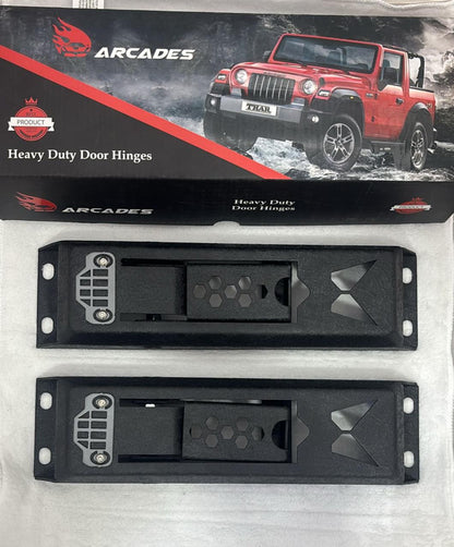Caroxygen Door Hinges for Mahindra Thar | Premium Metal Door Hinge Thar Set of 2| Rugged Off-Road Styling Accessories |