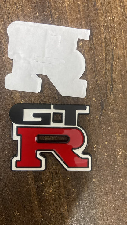 GT-R 3D Metal Car Emblem Badge Premium  Logo Sticker