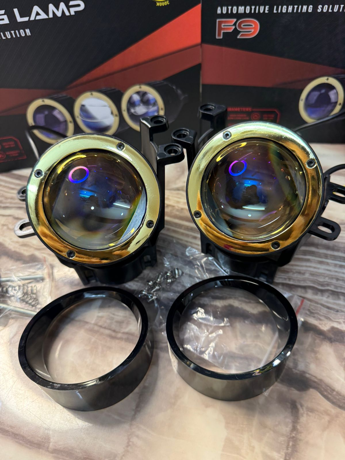 CRYSTAL EYE F9 Bi-LED Fog Lamp – High Power Automotive Lighting Solution -1 year Warranty (120 watt 140 watt and 130 Watt)