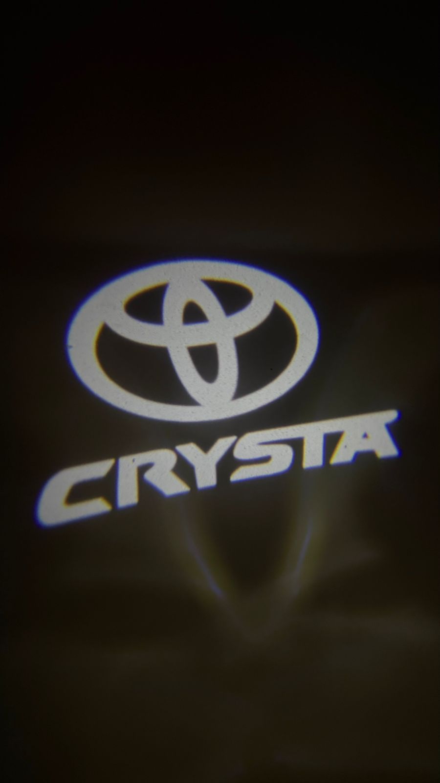 LED Welcome logo Entry Plug and Play Ghost Shadow Projector Car Door Light for Toyota Innova Crysta (White) - 2 Pieces