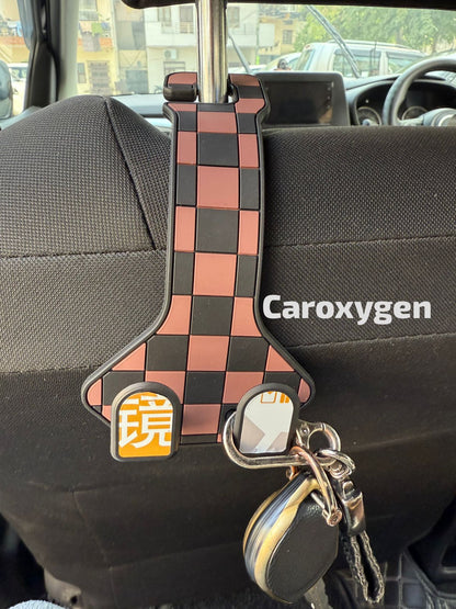 Ride2joyCar Hook Seat Back Storage Hook,Car Seat Back Double Hook,Hooks for Car Seat Headrest,Headrest Hooks for Car,Car Seat Headrest Double Hooks