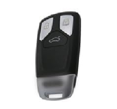 Keychain Metal Shell & Soft Silicone Full Protection Key Case compatible with Audi TT TTS A4 Q7 Smart Key Cover