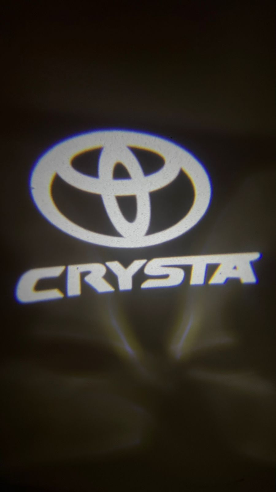 LED Welcome logo Entry Plug and Play Ghost Shadow Projector Car Door Light for Toyota Innova Crysta (White) - 2 Pieces