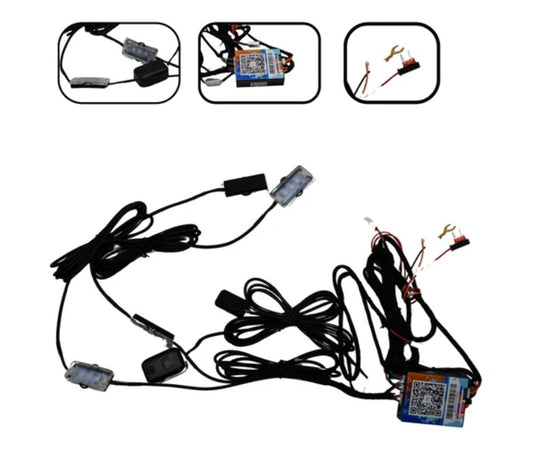 Cardi High End Series 22in1 Ambience Light for Mahindra Thar Roxx-STYLE 03(App+Plus+Voice Command)