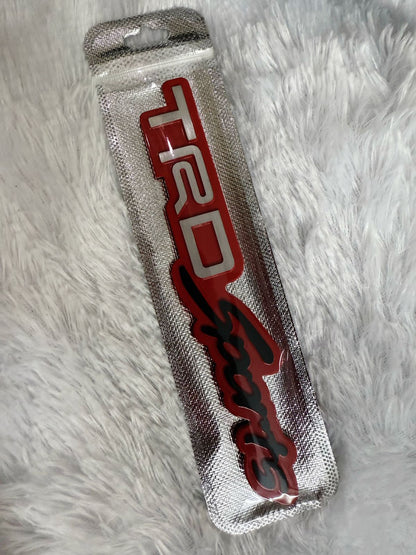 Caroxyen The Adventure Garage 3d Metal Trd Sports Performance Emblem Sticker (Red-Chrome)