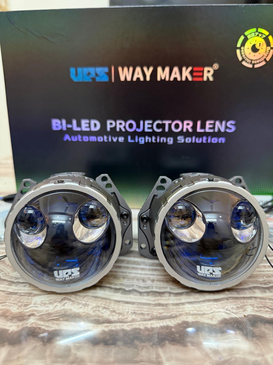 Ups waymaker RX-900 Bi-LED Projector Lens | 6000K Bright White Light  Universal Fit  12V–18V  Fast Cooling Fan 10000 RPM  Automotive Lighting Solution -1 year warrenty