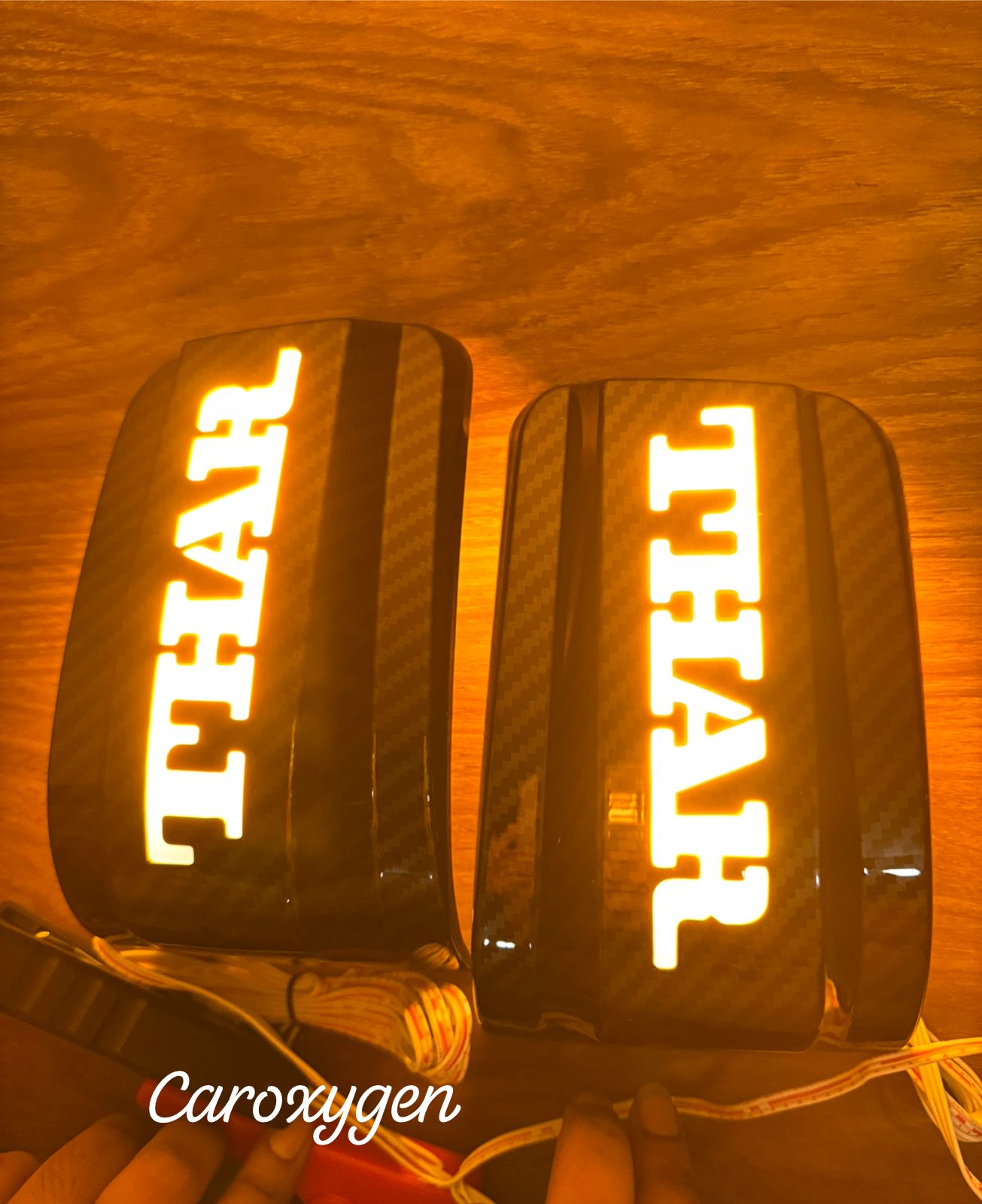 Chrome Mirror Led covers with Matrix amber Indicator compatible for Thar 2021 onwardsset of 2