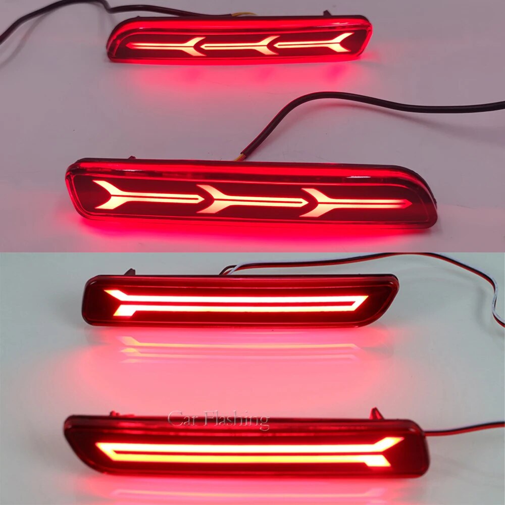 2Pcs LED reflector For Suzuki Ertiga Ciaz Vitara S-Cross SX4 Splash Car Brake Lights rear bumper lamp brake tail lamp