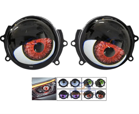 Devil Eye Round 12V LED Demon Eyes 3.0 inch Headlight Projector Lens Angel Eye Light For car light accessories led