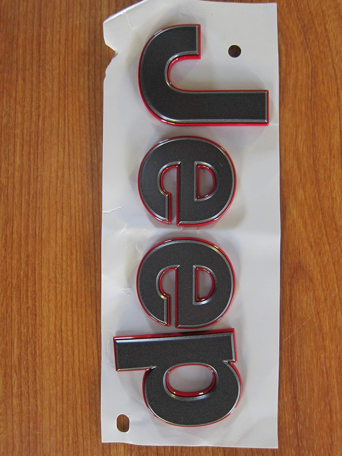 Jeep Letters Sticker for Car | ABS Plastic 3D Emblem Logo Badge | Self Adhesive Waterproof Car Decal for Bonnet, Tailgate & Side | Premium Gloss Finish (Black)