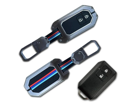 Metal Alloy Car Key Cover for Maruti Suzuki Swift,Baleno,Wagonr,Alto,Grand Vitara,Brezza,Dzire,Ertiga,Celerio,Spresso,Ignis,Ciaz,Scross,XL6,Fronx,Jimny (SZK-D2)
