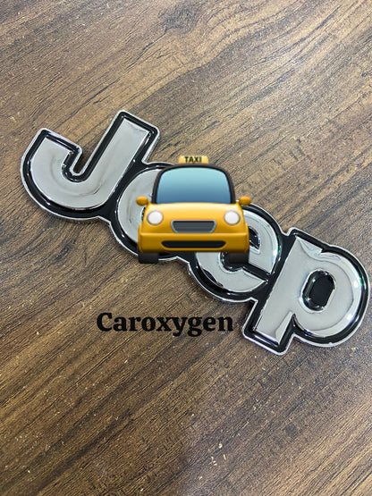 Jeep Letters Sticker for Cars, Jeep, Metal Badge