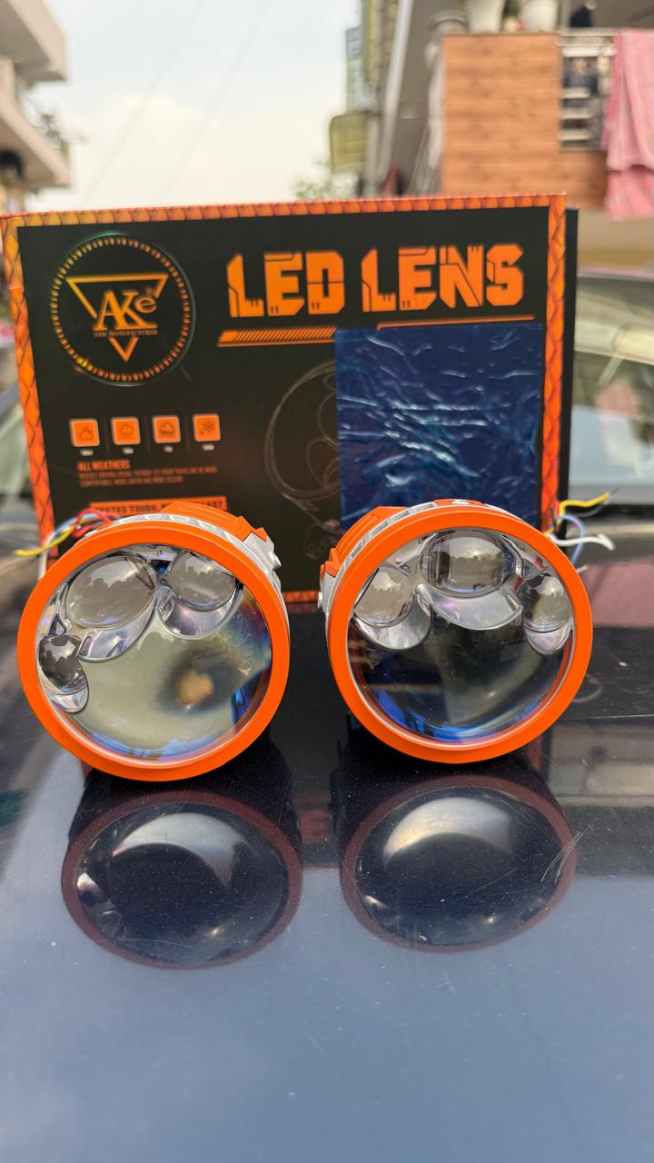 AKe W303 3R LED Projector Lens Fog Light | 28000LM Super Bright | Set of 2