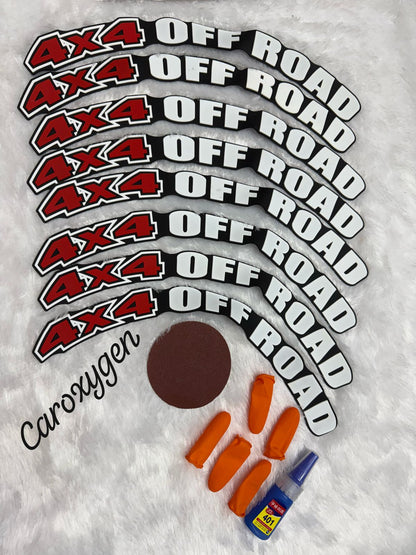 Logo Stickers Accessories for Car, Tyre Decor Sticker and Decal, Wheel Stickers for Car & Bike