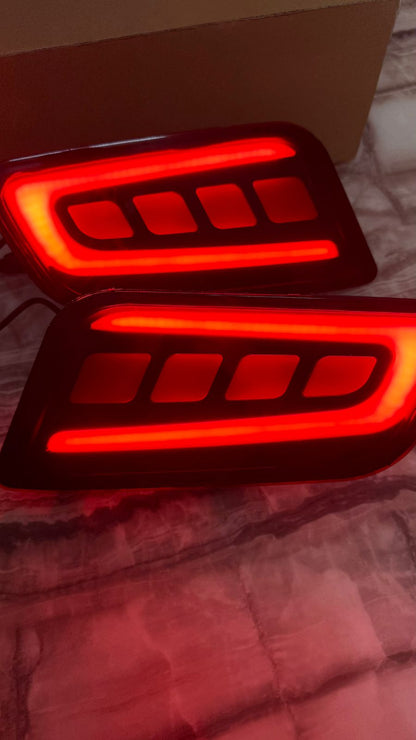 Car reflector Led Brake Light for Rear Bumper compatible for Endeavour set of 2 with matrix Indicator 4 WIRES