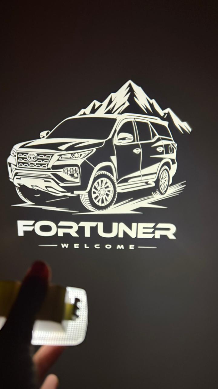 CARDI TOYOTA /HYLUX/ FORTUNER/Car Ghost Light | LED Door Welcome Shadow Light (Pack of 2),(1 YEAR WARRANTY)