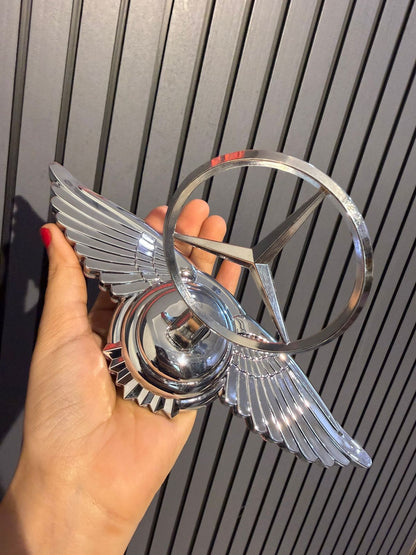 3D chrome Zinc alloy cover with standard hood, modified front logo for Mercedes Benz