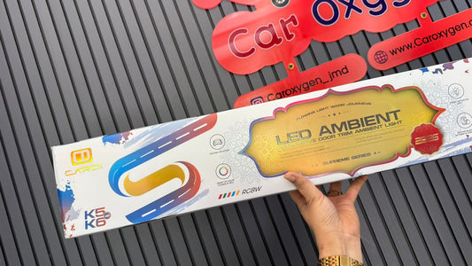 CARDI K5/K6 RGB LED Ambient Light Kit for Cars | App Controlled Interior Atmosphere Lighting | Universal Fit | Multi Color Music Sync Ambient Lights