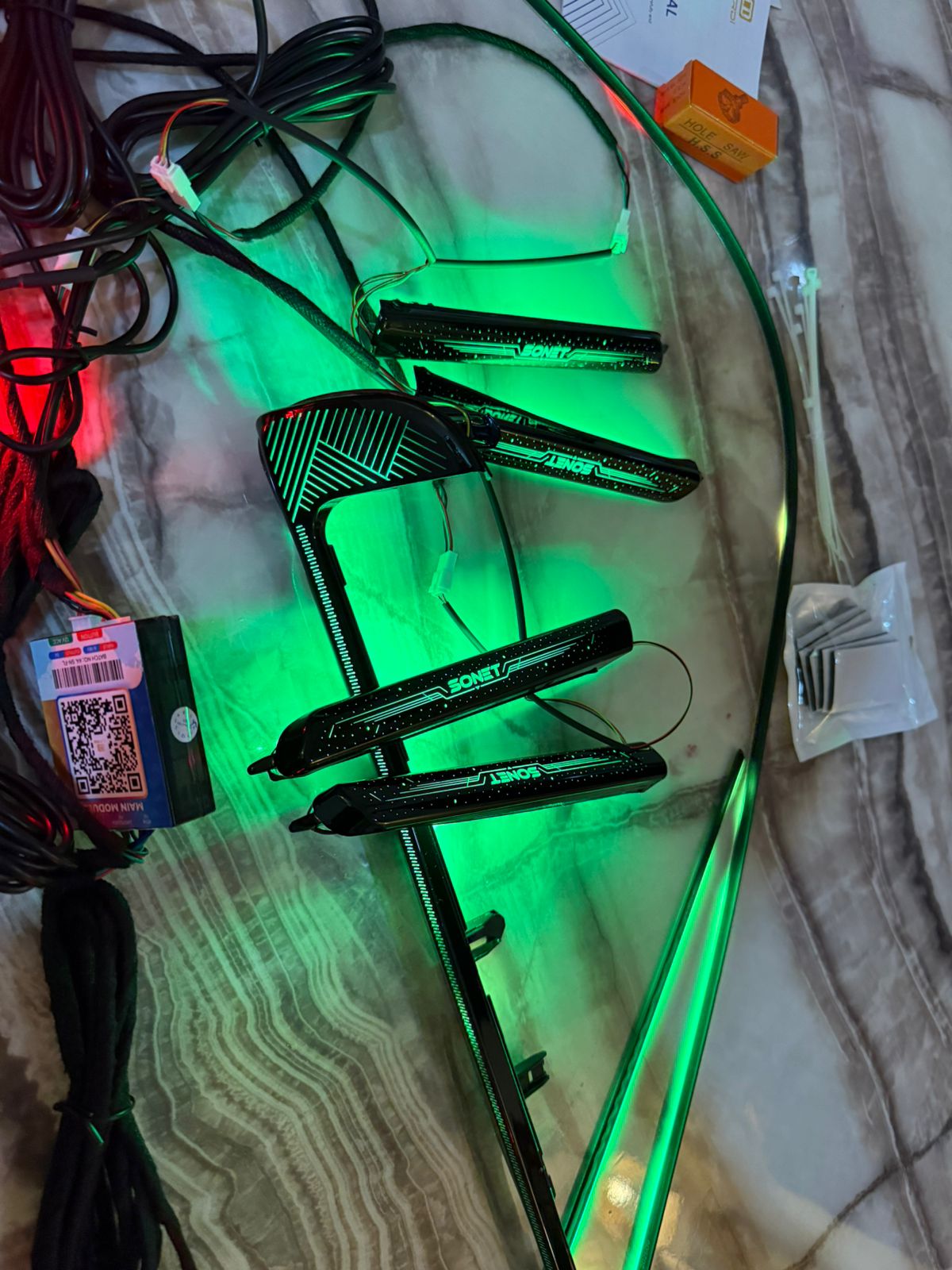 Kia Sonet Ambient Light Kit Cardi K6 -1 Year Waranty (19 in 1)