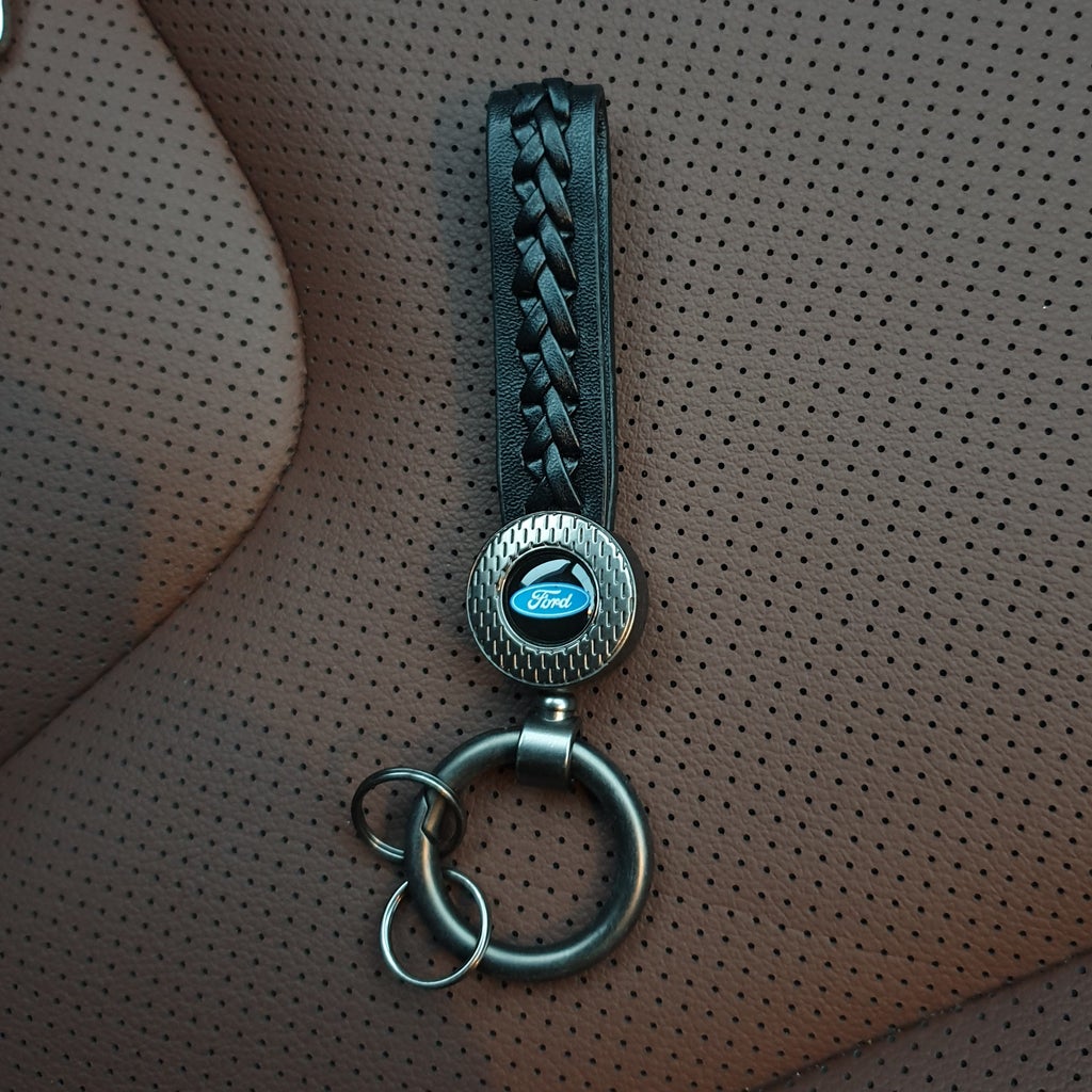 Leather Logo Car Key Chain