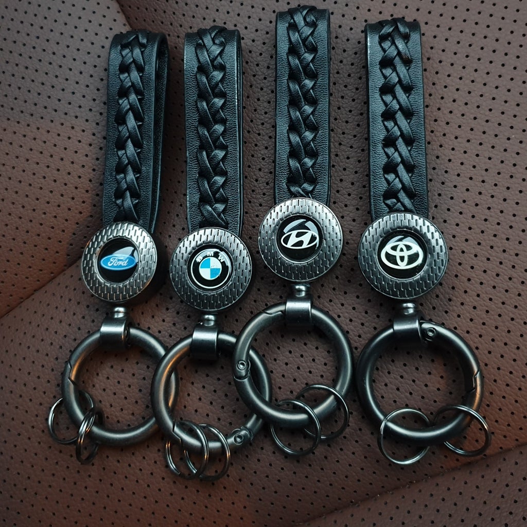 Leather Logo Car Key Chain – Caroxygen
