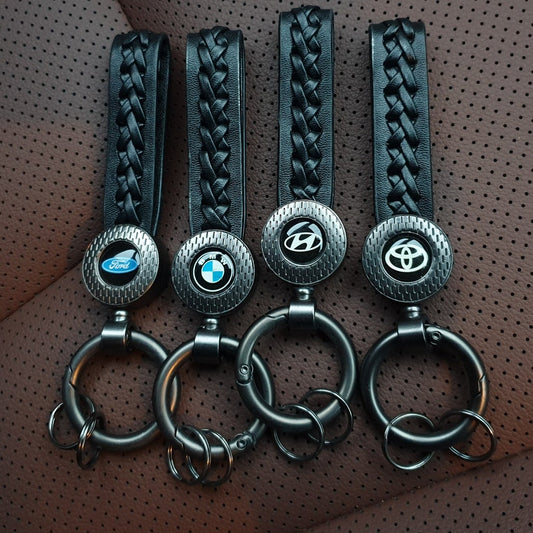 Leather Logo Car Key Chain