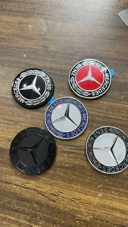 Mercedes Benz Car Steering Logo Emblem Badge |Size L-2.5,B-2.5 cm