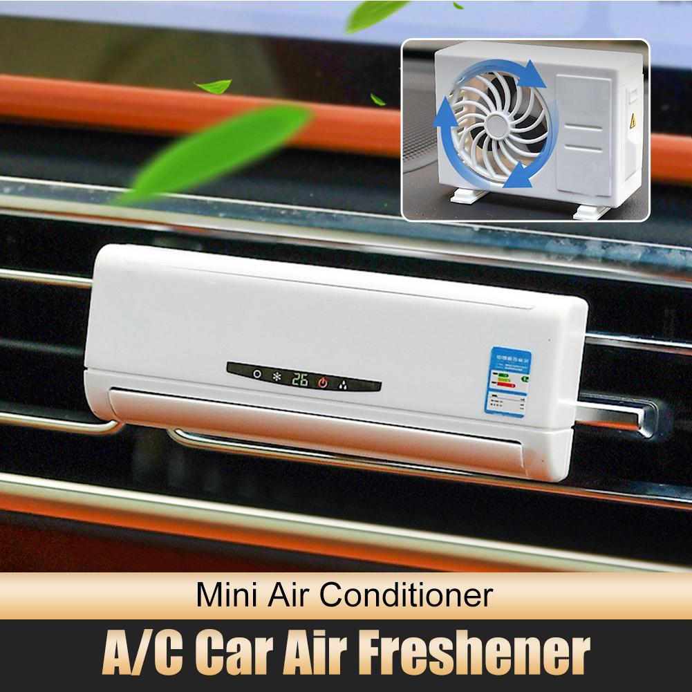 Car Solar Air Fresheners Solar Car Perfume Air Conditioner Model Car Mini Air Conditioning Decorative Aromatherapy Machine