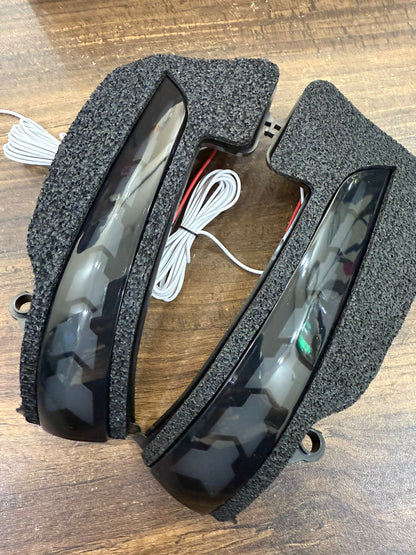 Door Mirror Led with Matrix amber Indicator compatible for Crysta 2016 to 2022 /Fortuner 2016 PLUS/HYCROSS set of 2
