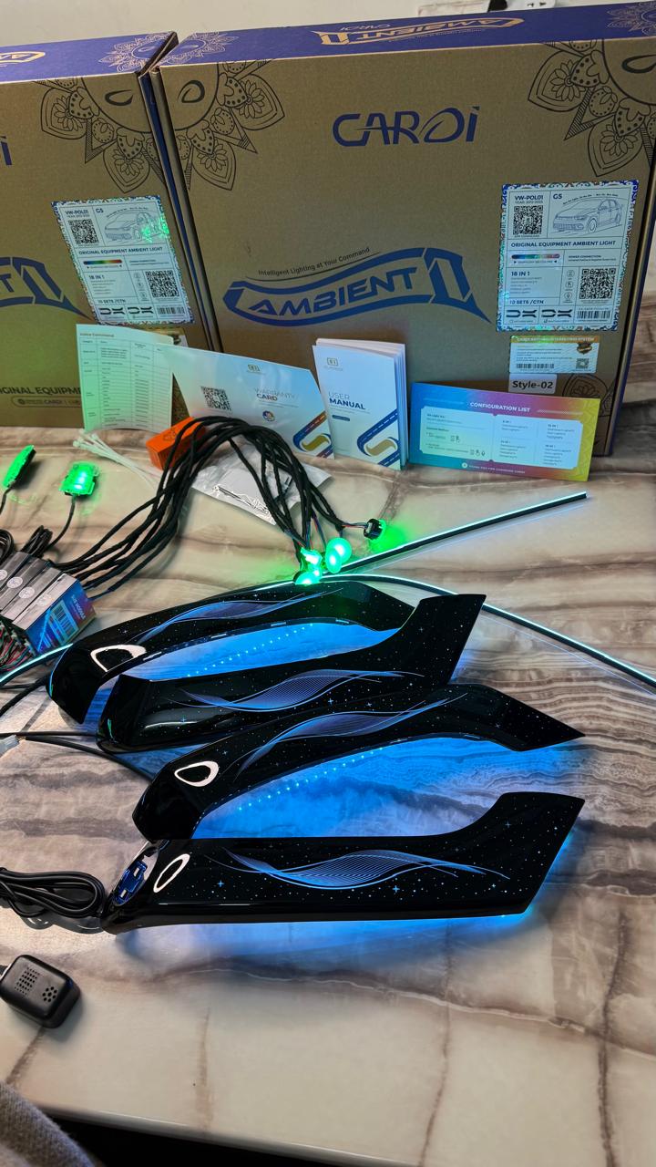 Volkswagen Polo Year 2012-2025 original equipment Cardi k6 ambient light (18 in 1)