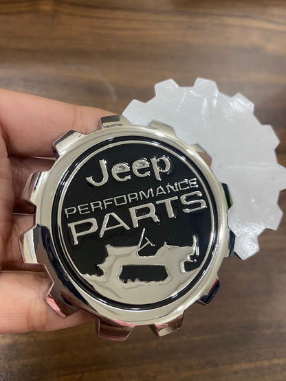 Jeep Performance Parts Emblem Sticker for All Jeep Cars, Metal (Black)