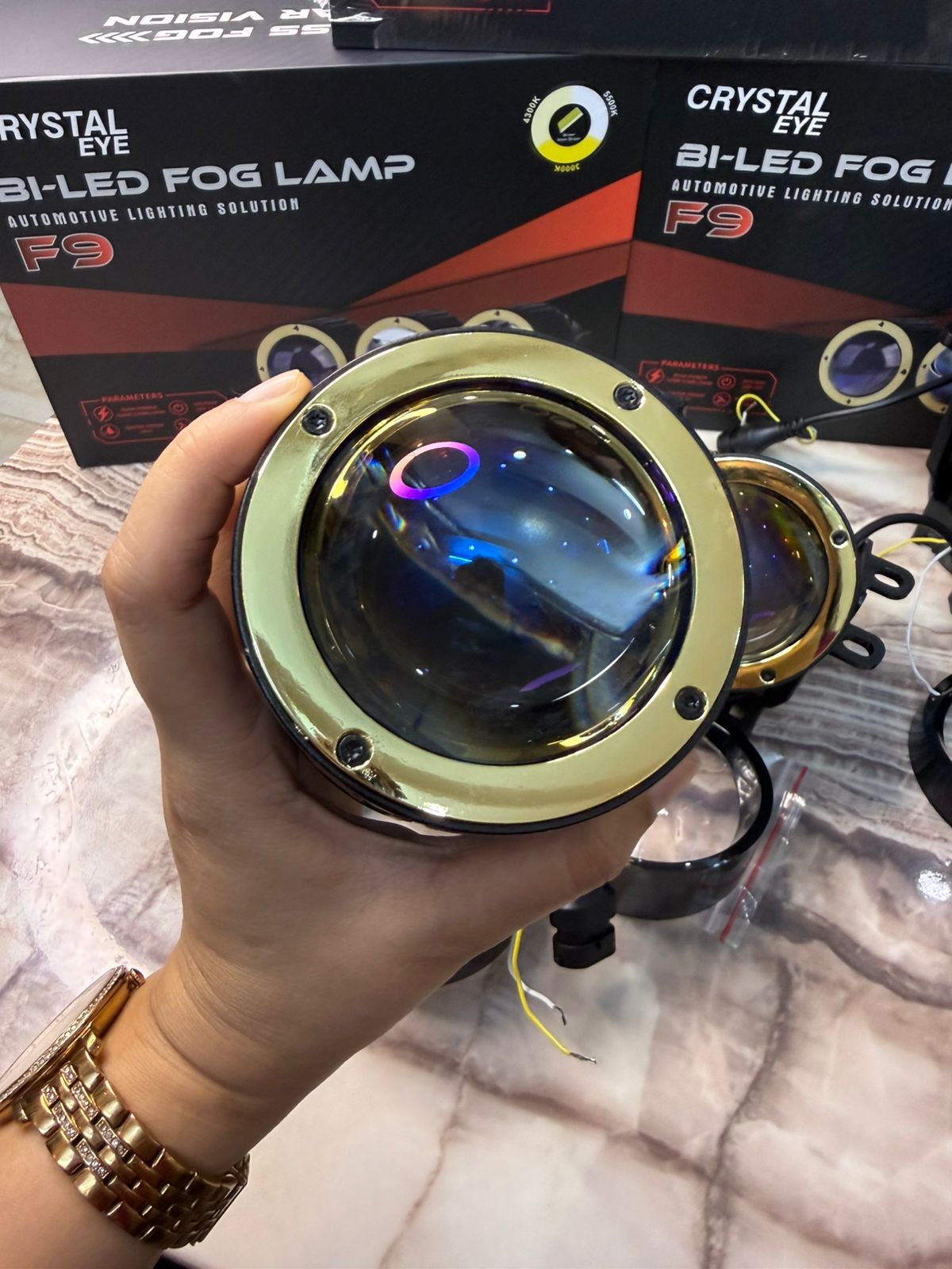 CRYSTAL EYE F9 Bi-LED Fog Lamp – High Power Automotive Lighting Solution -1 year Warranty (120 watt 140 watt and 130 Watt)