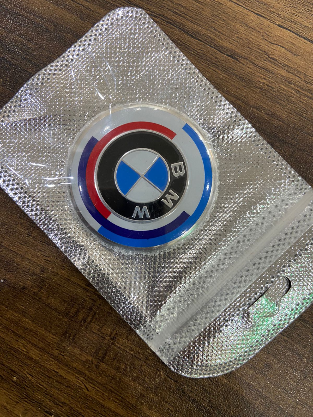 Car Craft 50th Anniversery Edition Logo Emblem Badge Compatible with BMW 12345  6 7 Series X1 X3 X4 X5 X6 X7 Z4 Jahre 50th Anniversery Jahre Edition Logo Emblem Badge Steering Logo 45mm