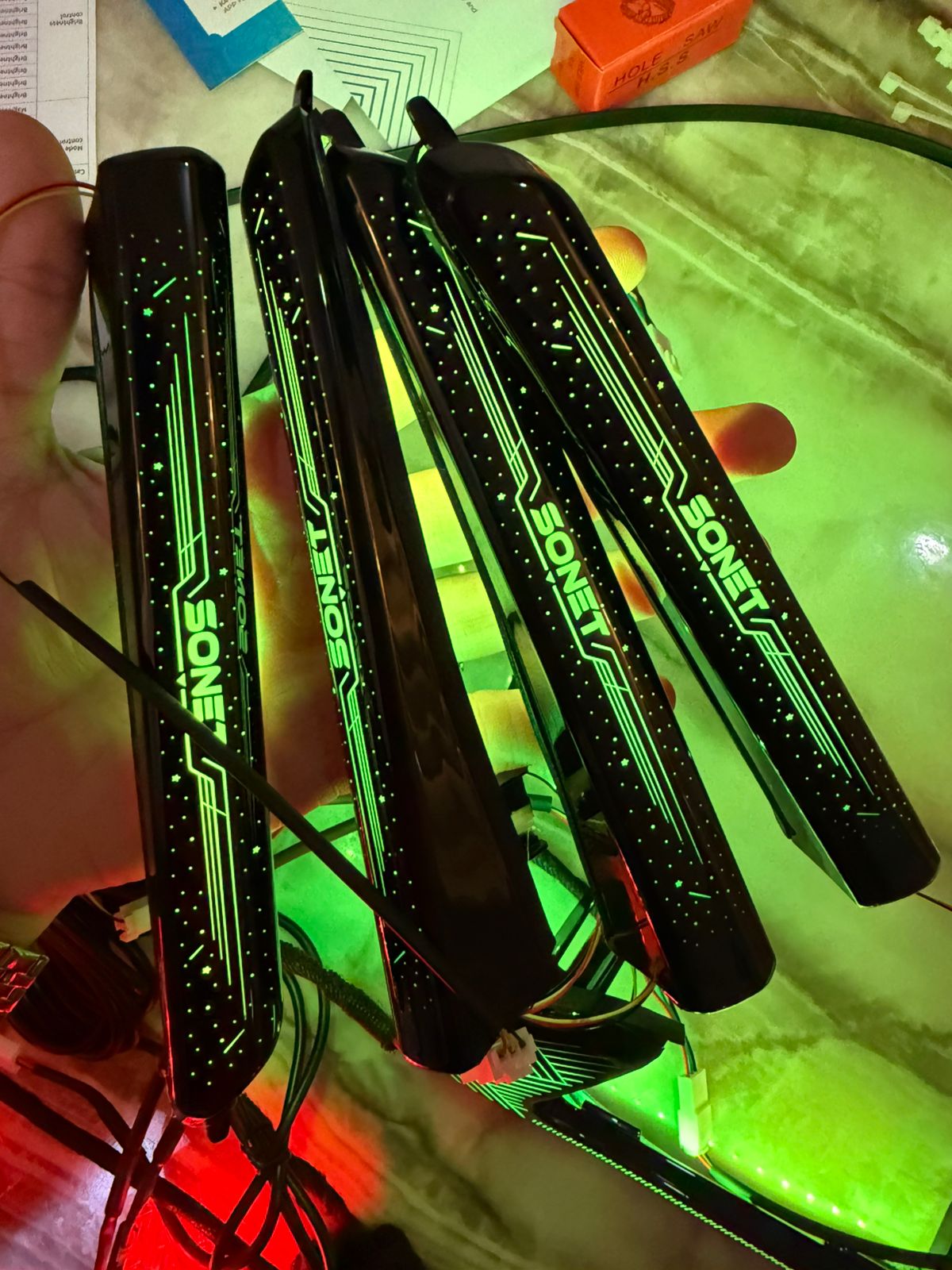 Kia Sonet Ambient Light Kit Cardi K6 -1 Year Waranty (19 in 1)